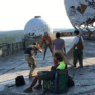 Urban locations for urban looks. Here for a fashion shoot in Berlin